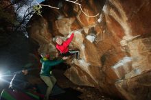 Bouldering in Hueco Tanks on 12/02/2018 with Blue Lizard Climbing and Yoga

Filename: SRM_20181202_1641250.jpg
Aperture: f/7.1
Shutter Speed: 1/250
Body: Canon EOS-1D Mark II
Lens: Canon EF 16-35mm f/2.8 L