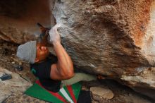 Bouldering in Hueco Tanks on 12/02/2018 with Blue Lizard Climbing and Yoga

Filename: SRM_20181202_1743050.jpg
Aperture: f/4.0
Shutter Speed: 1/200
Body: Canon EOS-1D Mark II
Lens: Canon EF 16-35mm f/2.8 L