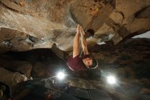 Bouldering in Hueco Tanks on 12/08/2018 with Blue Lizard Climbing and Yoga

Filename: SRM_20181208_1124090.jpg
Aperture: f/8.0
Shutter Speed: 1/250
Body: Canon EOS-1D Mark II
Lens: Canon EF 16-35mm f/2.8 L