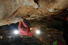 Bouldering in Hueco Tanks on 12/08/2018 with Blue Lizard Climbing and Yoga

Filename: SRM_20181208_1135360.jpg
Aperture: f/8.0
Shutter Speed: 1/250
Body: Canon EOS-1D Mark II
Lens: Canon EF 16-35mm f/2.8 L