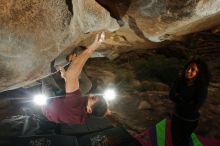 Bouldering in Hueco Tanks on 12/08/2018 with Blue Lizard Climbing and Yoga

Filename: SRM_20181208_1136420.jpg
Aperture: f/8.0
Shutter Speed: 1/250
Body: Canon EOS-1D Mark II
Lens: Canon EF 16-35mm f/2.8 L