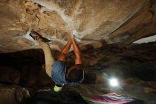 Bouldering in Hueco Tanks on 12/08/2018 with Blue Lizard Climbing and Yoga

Filename: SRM_20181208_1144510.jpg
Aperture: f/8.0
Shutter Speed: 1/250
Body: Canon EOS-1D Mark II
Lens: Canon EF 16-35mm f/2.8 L