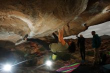 Bouldering in Hueco Tanks on 12/08/2018 with Blue Lizard Climbing and Yoga

Filename: SRM_20181208_1201430.jpg
Aperture: f/8.0
Shutter Speed: 1/250
Body: Canon EOS-1D Mark II
Lens: Canon EF 16-35mm f/2.8 L