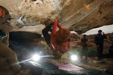 Bouldering in Hueco Tanks on 12/08/2018 with Blue Lizard Climbing and Yoga

Filename: SRM_20181208_1207060.jpg
Aperture: f/8.0
Shutter Speed: 1/250
Body: Canon EOS-1D Mark II
Lens: Canon EF 16-35mm f/2.8 L