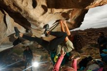 Bouldering in Hueco Tanks on 12/08/2018 with Blue Lizard Climbing and Yoga

Filename: SRM_20181208_1210020.jpg
Aperture: f/8.0
Shutter Speed: 1/250
Body: Canon EOS-1D Mark II
Lens: Canon EF 16-35mm f/2.8 L