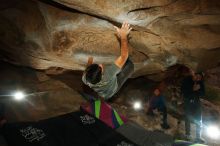 Bouldering in Hueco Tanks on 12/08/2018 with Blue Lizard Climbing and Yoga

Filename: SRM_20181208_1231230.jpg
Aperture: f/8.0
Shutter Speed: 1/200
Body: Canon EOS-1D Mark II
Lens: Canon EF 16-35mm f/2.8 L