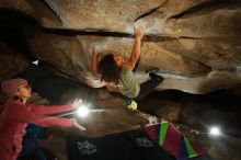 Bouldering in Hueco Tanks on 12/08/2018 with Blue Lizard Climbing and Yoga

Filename: SRM_20181208_1259130.jpg
Aperture: f/8.0
Shutter Speed: 1/250
Body: Canon EOS-1D Mark II
Lens: Canon EF 16-35mm f/2.8 L