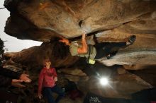 Bouldering in Hueco Tanks on 12/08/2018 with Blue Lizard Climbing and Yoga

Filename: SRM_20181208_1315580.jpg
Aperture: f/8.0
Shutter Speed: 1/200
Body: Canon EOS-1D Mark II
Lens: Canon EF 16-35mm f/2.8 L