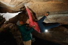 Bouldering in Hueco Tanks on 12/08/2018 with Blue Lizard Climbing and Yoga

Filename: SRM_20181208_1323590.jpg
Aperture: f/8.0
Shutter Speed: 1/200
Body: Canon EOS-1D Mark II
Lens: Canon EF 16-35mm f/2.8 L