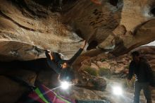 Bouldering in Hueco Tanks on 12/08/2018 with Blue Lizard Climbing and Yoga

Filename: SRM_20181208_1344240.jpg
Aperture: f/8.0
Shutter Speed: 1/250
Body: Canon EOS-1D Mark II
Lens: Canon EF 16-35mm f/2.8 L