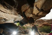 Bouldering in Hueco Tanks on 12/08/2018 with Blue Lizard Climbing and Yoga

Filename: SRM_20181208_1344340.jpg
Aperture: f/8.0
Shutter Speed: 1/250
Body: Canon EOS-1D Mark II
Lens: Canon EF 16-35mm f/2.8 L