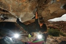 Bouldering in Hueco Tanks on 12/08/2018 with Blue Lizard Climbing and Yoga

Filename: SRM_20181208_1348490.jpg
Aperture: f/8.0
Shutter Speed: 1/250
Body: Canon EOS-1D Mark II
Lens: Canon EF 16-35mm f/2.8 L