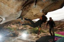 Bouldering in Hueco Tanks on 12/08/2018 with Blue Lizard Climbing and Yoga

Filename: SRM_20181208_1349020.jpg
Aperture: f/8.0
Shutter Speed: 1/250
Body: Canon EOS-1D Mark II
Lens: Canon EF 16-35mm f/2.8 L