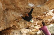 Bouldering in Hueco Tanks on 12/08/2018 with Blue Lizard Climbing and Yoga

Filename: SRM_20181208_1415490.jpg
Aperture: f/3.5
Shutter Speed: 1/250
Body: Canon EOS-1D Mark II
Lens: Canon EF 50mm f/1.8 II