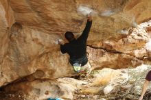 Bouldering in Hueco Tanks on 12/08/2018 with Blue Lizard Climbing and Yoga

Filename: SRM_20181208_1415510.jpg
Aperture: f/3.5
Shutter Speed: 1/250
Body: Canon EOS-1D Mark II
Lens: Canon EF 50mm f/1.8 II