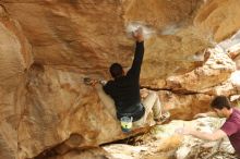 Bouldering in Hueco Tanks on 12/08/2018 with Blue Lizard Climbing and Yoga

Filename: SRM_20181208_1418320.jpg
Aperture: f/4.0
Shutter Speed: 1/250
Body: Canon EOS-1D Mark II
Lens: Canon EF 50mm f/1.8 II