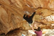 Bouldering in Hueco Tanks on 12/08/2018 with Blue Lizard Climbing and Yoga

Filename: SRM_20181208_1418510.jpg
Aperture: f/5.0
Shutter Speed: 1/250
Body: Canon EOS-1D Mark II
Lens: Canon EF 50mm f/1.8 II