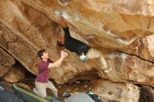 Bouldering in Hueco Tanks on 12/08/2018 with Blue Lizard Climbing and Yoga

Filename: SRM_20181208_1428171.jpg
Aperture: f/3.2
Shutter Speed: 1/250
Body: Canon EOS-1D Mark II
Lens: Canon EF 50mm f/1.8 II