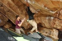 Bouldering in Hueco Tanks on 12/08/2018 with Blue Lizard Climbing and Yoga

Filename: SRM_20181208_1428180.jpg
Aperture: f/3.5
Shutter Speed: 1/250
Body: Canon EOS-1D Mark II
Lens: Canon EF 50mm f/1.8 II