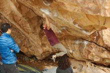 Bouldering in Hueco Tanks on 12/08/2018 with Blue Lizard Climbing and Yoga

Filename: SRM_20181208_1435190.jpg
Aperture: f/4.0
Shutter Speed: 1/250
Body: Canon EOS-1D Mark II
Lens: Canon EF 50mm f/1.8 II