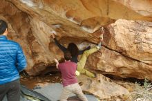 Bouldering in Hueco Tanks on 12/08/2018 with Blue Lizard Climbing and Yoga

Filename: SRM_20181208_1436551.jpg
Aperture: f/4.5
Shutter Speed: 1/250
Body: Canon EOS-1D Mark II
Lens: Canon EF 50mm f/1.8 II