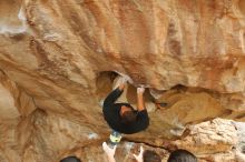 Bouldering in Hueco Tanks on 12/08/2018 with Blue Lizard Climbing and Yoga

Filename: SRM_20181208_1438410.jpg
Aperture: f/4.5
Shutter Speed: 1/250
Body: Canon EOS-1D Mark II
Lens: Canon EF 50mm f/1.8 II