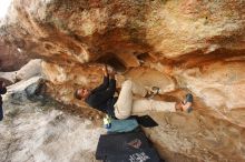 Bouldering in Hueco Tanks on 12/08/2018 with Blue Lizard Climbing and Yoga

Filename: SRM_20181208_1621570.jpg
Aperture: f/5.0
Shutter Speed: 1/250
Body: Canon EOS-1D Mark II
Lens: Canon EF 16-35mm f/2.8 L