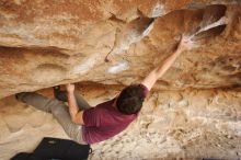 Bouldering in Hueco Tanks on 12/08/2018 with Blue Lizard Climbing and Yoga

Filename: SRM_20181208_1624530.jpg
Aperture: f/5.0
Shutter Speed: 1/250
Body: Canon EOS-1D Mark II
Lens: Canon EF 16-35mm f/2.8 L