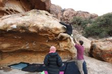 Bouldering in Hueco Tanks on 12/08/2018 with Blue Lizard Climbing and Yoga

Filename: SRM_20181208_1630470.jpg
Aperture: f/5.6
Shutter Speed: 1/250
Body: Canon EOS-1D Mark II
Lens: Canon EF 16-35mm f/2.8 L