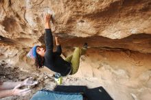 Bouldering in Hueco Tanks on 12/08/2018 with Blue Lizard Climbing and Yoga

Filename: SRM_20181208_1641360.jpg
Aperture: f/4.0
Shutter Speed: 1/250
Body: Canon EOS-1D Mark II
Lens: Canon EF 16-35mm f/2.8 L