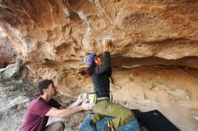 Bouldering in Hueco Tanks on 12/08/2018 with Blue Lizard Climbing and Yoga

Filename: SRM_20181208_1641390.jpg
Aperture: f/4.5
Shutter Speed: 1/250
Body: Canon EOS-1D Mark II
Lens: Canon EF 16-35mm f/2.8 L