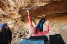 Bouldering in Hueco Tanks on 12/08/2018 with Blue Lizard Climbing and Yoga

Filename: SRM_20181208_1646480.jpg
Aperture: f/4.0
Shutter Speed: 1/250
Body: Canon EOS-1D Mark II
Lens: Canon EF 16-35mm f/2.8 L