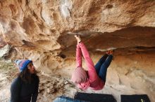Bouldering in Hueco Tanks on 12/08/2018 with Blue Lizard Climbing and Yoga

Filename: SRM_20181208_1646490.jpg
Aperture: f/4.5
Shutter Speed: 1/250
Body: Canon EOS-1D Mark II
Lens: Canon EF 16-35mm f/2.8 L