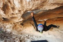 Bouldering in Hueco Tanks on 12/08/2018 with Blue Lizard Climbing and Yoga

Filename: SRM_20181208_1659320.jpg
Aperture: f/2.8
Shutter Speed: 1/250
Body: Canon EOS-1D Mark II
Lens: Canon EF 16-35mm f/2.8 L