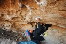 Bouldering in Hueco Tanks on 12/08/2018 with Blue Lizard Climbing and Yoga

Filename: SRM_20181208_1659480.jpg
Aperture: f/3.5
Shutter Speed: 1/250
Body: Canon EOS-1D Mark II
Lens: Canon EF 16-35mm f/2.8 L