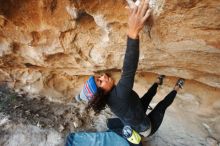Bouldering in Hueco Tanks on 12/08/2018 with Blue Lizard Climbing and Yoga

Filename: SRM_20181208_1659481.jpg
Aperture: f/3.5
Shutter Speed: 1/250
Body: Canon EOS-1D Mark II
Lens: Canon EF 16-35mm f/2.8 L