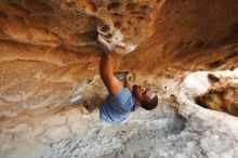 Bouldering in Hueco Tanks on 12/08/2018 with Blue Lizard Climbing and Yoga

Filename: SRM_20181208_1701100.jpg
Aperture: f/4.0
Shutter Speed: 1/250
Body: Canon EOS-1D Mark II
Lens: Canon EF 16-35mm f/2.8 L