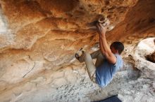 Bouldering in Hueco Tanks on 12/08/2018 with Blue Lizard Climbing and Yoga

Filename: SRM_20181208_1701170.jpg
Aperture: f/4.0
Shutter Speed: 1/250
Body: Canon EOS-1D Mark II
Lens: Canon EF 16-35mm f/2.8 L