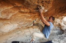 Bouldering in Hueco Tanks on 12/08/2018 with Blue Lizard Climbing and Yoga

Filename: SRM_20181208_1701190.jpg
Aperture: f/4.0
Shutter Speed: 1/250
Body: Canon EOS-1D Mark II
Lens: Canon EF 16-35mm f/2.8 L