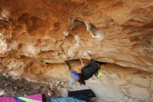 Bouldering in Hueco Tanks on 12/08/2018 with Blue Lizard Climbing and Yoga

Filename: SRM_20181208_1703590.jpg
Aperture: f/4.0
Shutter Speed: 1/250
Body: Canon EOS-1D Mark II
Lens: Canon EF 16-35mm f/2.8 L