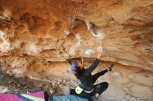 Bouldering in Hueco Tanks on 12/08/2018 with Blue Lizard Climbing and Yoga

Filename: SRM_20181208_1703591.jpg
Aperture: f/4.0
Shutter Speed: 1/250
Body: Canon EOS-1D Mark II
Lens: Canon EF 16-35mm f/2.8 L