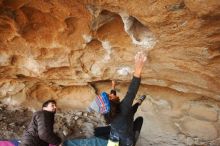 Bouldering in Hueco Tanks on 12/08/2018 with Blue Lizard Climbing and Yoga

Filename: SRM_20181208_1704470.jpg
Aperture: f/4.0
Shutter Speed: 1/250
Body: Canon EOS-1D Mark II
Lens: Canon EF 16-35mm f/2.8 L