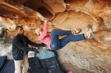 Bouldering in Hueco Tanks on 12/08/2018 with Blue Lizard Climbing and Yoga

Filename: SRM_20181208_1722510.jpg
Aperture: f/4.5
Shutter Speed: 1/200
Body: Canon EOS-1D Mark II
Lens: Canon EF 16-35mm f/2.8 L