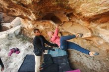 Bouldering in Hueco Tanks on 12/08/2018 with Blue Lizard Climbing and Yoga

Filename: SRM_20181208_1722580.jpg
Aperture: f/5.0
Shutter Speed: 1/200
Body: Canon EOS-1D Mark II
Lens: Canon EF 16-35mm f/2.8 L