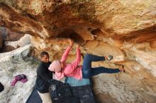 Bouldering in Hueco Tanks on 12/08/2018 with Blue Lizard Climbing and Yoga

Filename: SRM_20181208_1723040.jpg
Aperture: f/5.0
Shutter Speed: 1/200
Body: Canon EOS-1D Mark II
Lens: Canon EF 16-35mm f/2.8 L