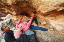Bouldering in Hueco Tanks on 12/08/2018 with Blue Lizard Climbing and Yoga

Filename: SRM_20181208_1723150.jpg
Aperture: f/4.0
Shutter Speed: 1/250
Body: Canon EOS-1D Mark II
Lens: Canon EF 16-35mm f/2.8 L
