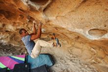 Bouldering in Hueco Tanks on 12/08/2018 with Blue Lizard Climbing and Yoga

Filename: SRM_20181208_1734330.jpg
Aperture: f/4.0
Shutter Speed: 1/250
Body: Canon EOS-1D Mark II
Lens: Canon EF 16-35mm f/2.8 L