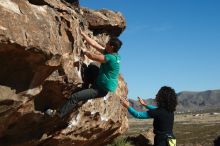 Bouldering in Hueco Tanks on 12/09/2018 with Blue Lizard Climbing and Yoga

Filename: SRM_20181209_1056250.jpg
Aperture: f/5.6
Shutter Speed: 1/400
Body: Canon EOS-1D Mark II
Lens: Canon EF 50mm f/1.8 II