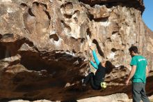 Bouldering in Hueco Tanks on 12/09/2018 with Blue Lizard Climbing and Yoga

Filename: SRM_20181209_1100500.jpg
Aperture: f/5.0
Shutter Speed: 1/400
Body: Canon EOS-1D Mark II
Lens: Canon EF 50mm f/1.8 II