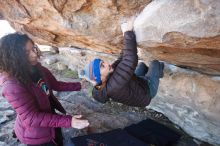 Bouldering in Hueco Tanks on 12/09/2018 with Blue Lizard Climbing and Yoga

Filename: SRM_20181209_1141550.jpg
Aperture: f/3.5
Shutter Speed: 1/250
Body: Canon EOS-1D Mark II
Lens: Canon EF 16-35mm f/2.8 L
